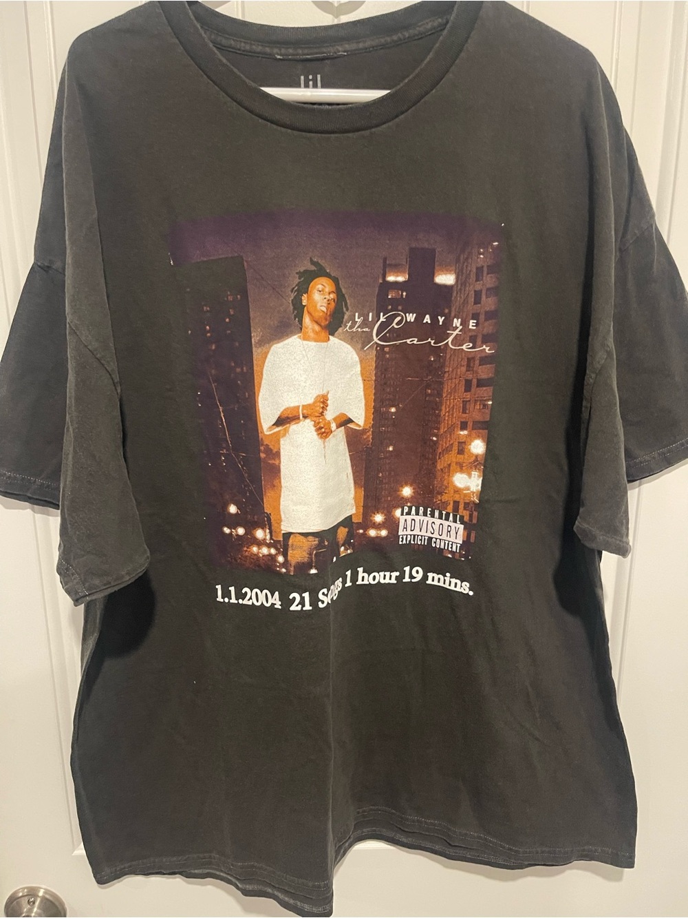 Lil Wayne Tha Carter Album Graphic Tee Black XL Official Hip Hop Rap Shirt
